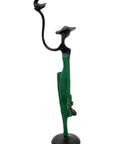 Abdoulaye's bronze 25cm green n°7