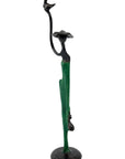 Abdoulaye's bronze 25cm green n°7