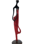 Abdoulaye's bronze 25cm red n°1