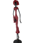 Bronze Issouf 80 cm rouge n°4