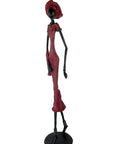 Bronze Issouf 80 cm rouge n°4