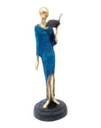 Bronze Art déco 30 cm bleu n°2 Bronzes d'Afrique
