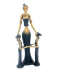 Bronze Mohamadi Dermé 30 cm noir n°2 Bronzes d'Afrique