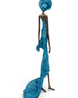 Bronze sans socle 55 cm bleu n°4