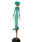 Bronze Issouf 120 cm vert n°1 Bronzes d'Afrique