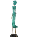 Bronze Issouf 120 cm vert n°1 Bronzes d'Afrique