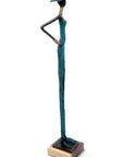 Bronze soclé 55 cm bleu n°1
