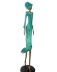 Bronze Issouf 120 cm vert n°1 Bronzes d'Afrique