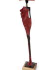 Bronze soclé 55 cm rouge n°1