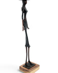 Bronze soclé 55 cm noir n°4