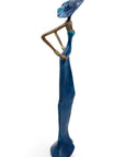 Bronze Issouf 55 cm bleu n°3