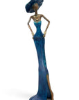 Bronze Issouf 55 cm bleu n°3