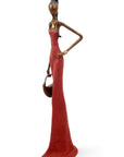 Bronze Issouf 55 cm rouge n°2