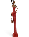 Bronze Issouf 55 cm rouge n°2