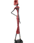 Bronze Issouf 80 cm rouge n°1