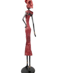 Bronze Issouf 80 cm rouge n°1