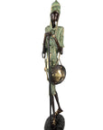 Bronze Issouf Berger Dogon 80 cm vert n°2 Bronzes d'Afrique