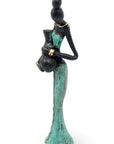 Bronze Mohamadi Dermé 20 cm turquoise n°1