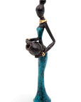 Bronze Mohamadi Dermé 20 cm bleu n°2