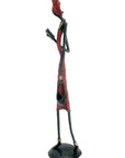 Bronze 55 cm rouge n°9 Bronzes d'Afrique
