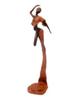 Bronze Issouf danseuse 50 cm marron n°3 Bronzes d'Afrique