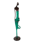 Bronze d'Abdoulaye 55cm vert n°1 Bronzes d'Afrique