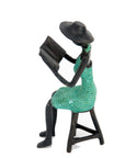 Bronze Ibrahim Dermé 20 cm vert n° Bronzes d'Afrique