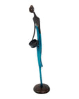 Bronze d'Abdoulaye 55cm bleu n°2 Bronzes d'Afrique