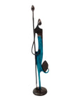 Bronze d'Abdoulaye 55cm bleu n°4 Bronzes d'Afrique