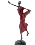 Danseuse 35 cm rouge n°3 Bronzes d'Afrique