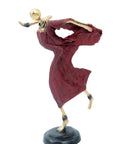 Danseuse 35 cm rouge n°4 Bronzes d'Afrique