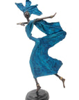 Danseuse 35 cm bleue n°2 Bronzes d'Afrique