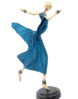 Danseuse 35 cm bleue n°3 Bronzes d'Afrique