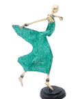 Danseuse 35 cm verte n°2 Bronzes d'Afrique