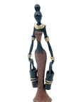 Bronze Mohamadi Dermé 20 cm marron n°14 Bronzes d'Afrique