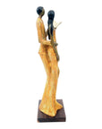 Bronze Issouf couple 55 cm jaune n°1 Bronzes d'Afrique