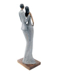 Bronze Issouf couple 55 cm gris n°2 Bronzes d'Afrique