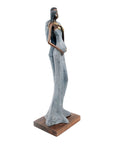 Bronze Issouf couple 55 cm gris n°2 Bronzes d'Afrique