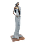 Bronze Issouf couple 55 cm gris n°2 Bronzes d'Afrique