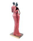 Bronze Issouf couple 55 cm rouge n°2 Bronzes d'Afrique