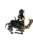 Chamelier 25 cm noir & doré n°2 Bronzes d'Afrique