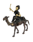 Chamelier 25 cm noir & doré n°3 Bronzes d'Afrique