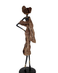 Bronze Issouf 110 cm marron n°1 Bronzes d'Afrique
