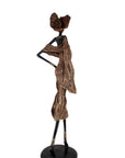 Bronze Issouf 110 cm marron n°1 Bronzes d'Afrique