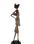 Bronze Issouf 110 cm marron n°1 Bronzes d'Afrique