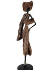 Bronze Issouf 110 cm marron n°1 Bronzes d'Afrique