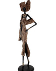 Bronze Issouf 110 cm marron n°1 Bronzes d'Afrique