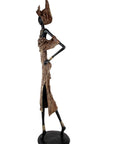 Bronze Issouf 110 cm marron n°1 Bronzes d'Afrique