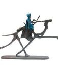 Chamelier 20 cm bleu n°2 Bronzes d'Afrique