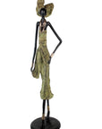 Bronze Issouf 110 cm vert n°2 Bronzes d'Afrique